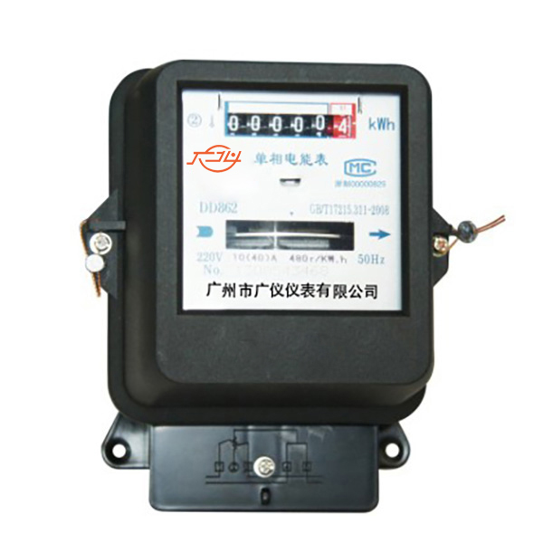 DD862 series single-phase watt-hour meter (transparent shell)